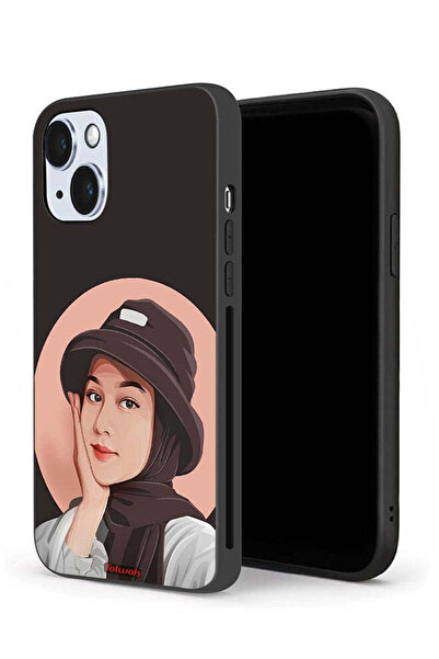 Tolwak جراب حماية لجهاز Apple iPhone 14 بتصميم فتاة قبعة لطيفة