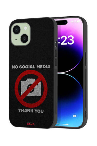 Tolwak غطاء حماية لجهاز Apple iPhone 15 Plus، لا يُمنع استخدام وسائل التواصل ...