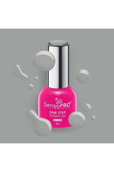SensoPRO Milano Oja semipermanentă Brilliant într-un singur pas, 8 ml, First Mirage #18