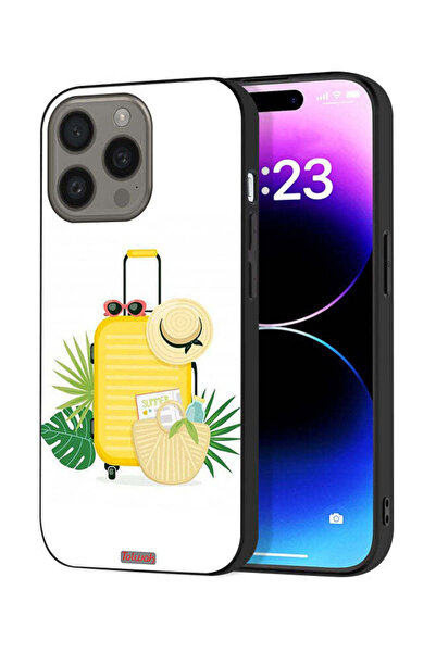 Tolwak غطاء حماية لجهاز Apple iPhone 15 Pro Max برسومات فنية رقمية صيفية