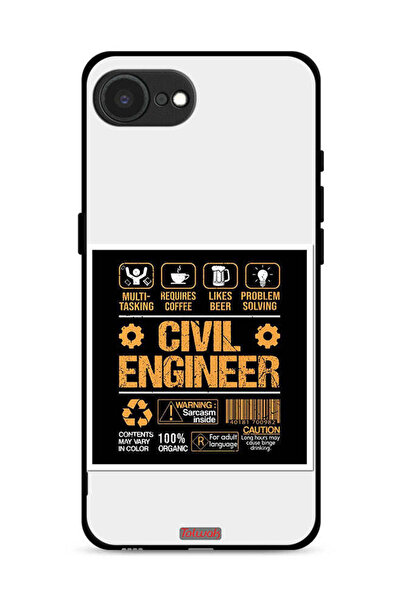 Tolwak غطاء حماية لجهاز Apple iPhone 16e - ملصق مهندس مدني