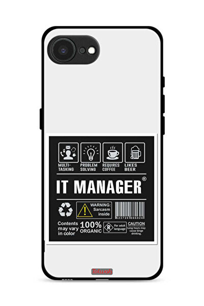 Tolwak غطاء حماية لجهاز Apple iPhone 16e - ملصق مدير تكنولوجيا المعلومات