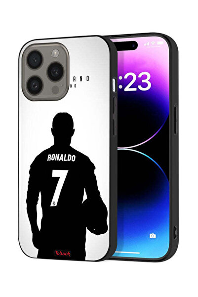 Tolwak غطاء حماية لجهاز آيفون 15 برو من آبل، قناع كريستيانو رونالدو