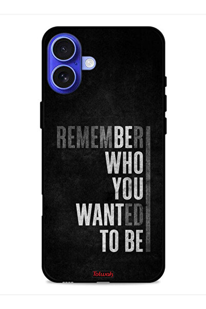 Tolwak غطاء حماية لجهاز Apple iPhone 16 تذكر من أردت أن تكون