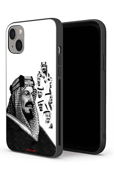 Tolwak غطاء حماية لجهاز آيفون 13 ميني من آبل، ملصق فني أبيض وأسود لملوك الممل...