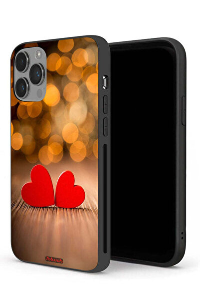Tolwak جراب حماية لجهاز Apple iPhone 14 Pro بتصميم قلبين جميلين