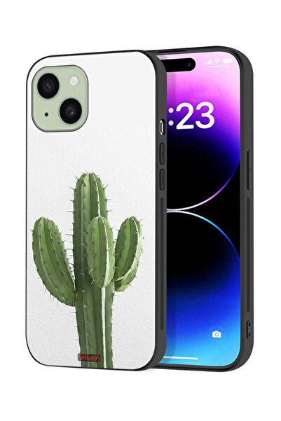 Tolwak غطاء حماية لجهاز Apple iPhone 15 Plus بتصميم نبات الصبار