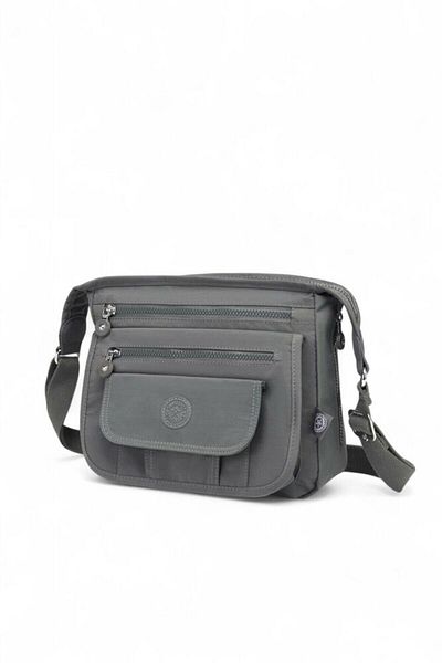 SMART BAGS Geantă de damă Crinkle Gri închis SMB 3005