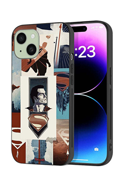 Tolwak Apple iPhone 15 Plus Protective Case Cover Superman Art