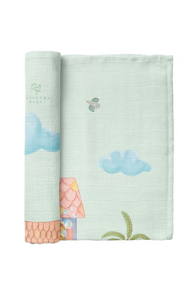 Casadora Baby Dolce Villa 100% Organic Cotton Muslin Cover - 100X100