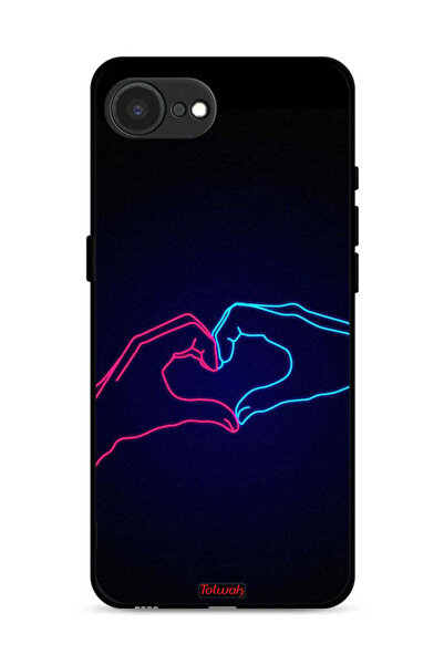 Tolwak غطاء حماية لجهاز Apple iPhone 16e بتصميم يد تلامس القلب