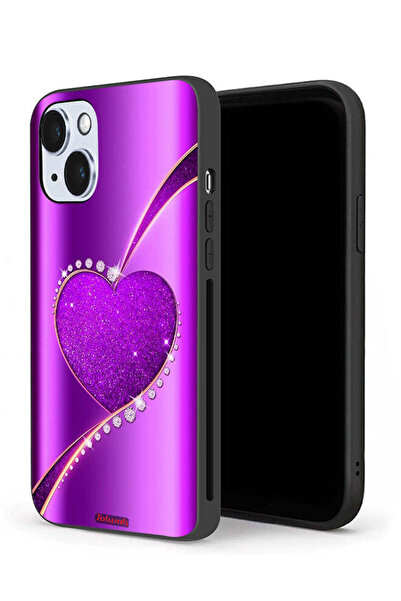 Tolwak غطاء حماية لامع على شكل قلب لهاتف Apple iPhone 14 Plus