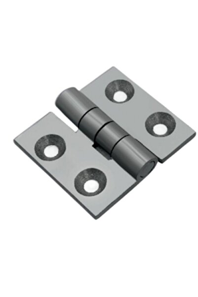 BADESKA YAPİ Alüminyum 2,5 Cm Dar Sabit Yaprak Menteşe (25*28) 4 Adet