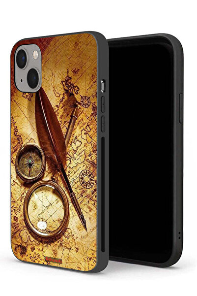 Tolwak جراب حماية لجهاز Apple iPhone 13 mini بتصميم بوصلة عتيقة