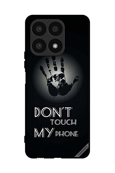 Covernex غطاء حماية لهاتف Honor X8a مطبوع عليه عبارة "لا تلمس هاتفي باليد"