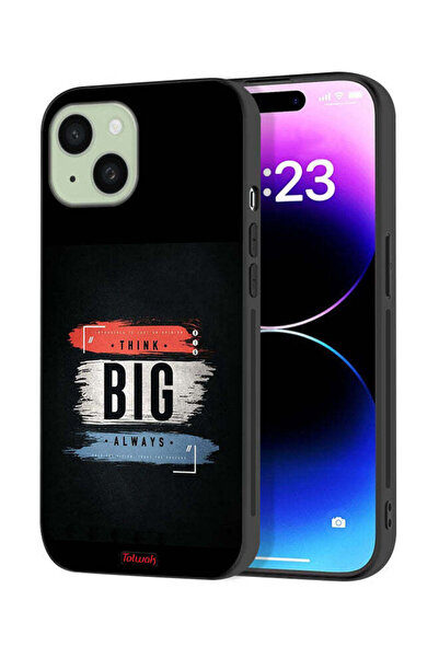 Tolwak غطاء حماية لجهاز Apple iPhone 15 Plus - فكر دائمًا بشكل كبير