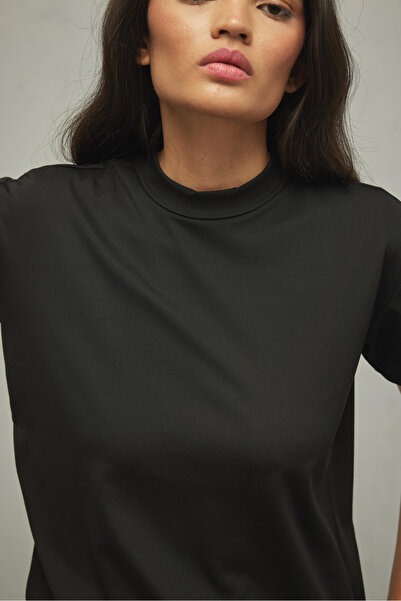 Fahhar Μπλουζάκι Basic Modal Woven Μαύρο