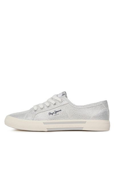 Pepe Jeans Teniși argintii pentru femei PEPE JEANS-PLS31439 934 SILVER