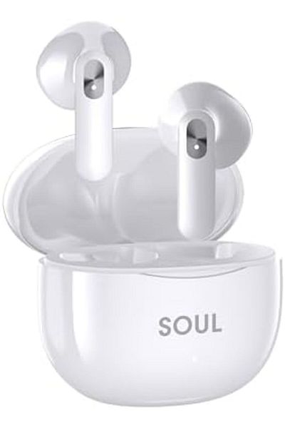 X.Cell سماعات أذن لاسلكية Xcell Soul13 | مقاومة للماء IPX4، تدوم 5 ساعات | تحكم باللمس | تصميم مريح وأنيق (أبيض)