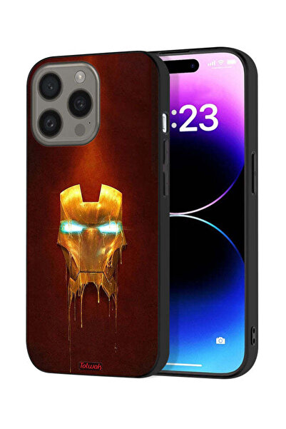 Tolwak غطاء حماية لجهاز آيفون 15 برو ماكس من آبل، الرجل الحديدي، مارفل كوميكس