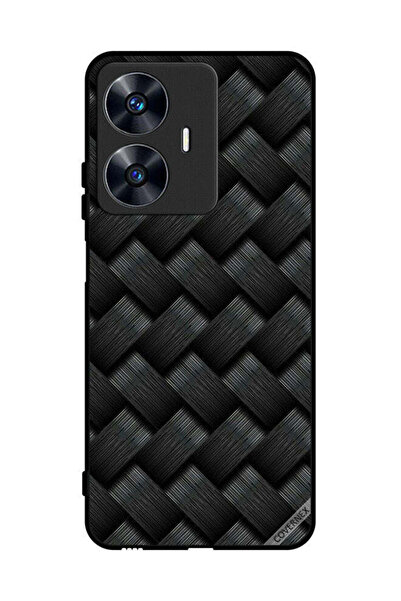 Covernex Protective Case Cover For Realme C55 Dark Stripes Pattern