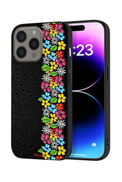 Tolwak غطاء حماية لجهاز Apple iPhone 15 Pro Max من Flowers Line