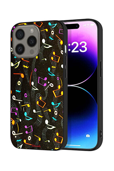 Tolwak غطاء حماية لجهاز Apple iPhone 15 Pro بنمط قماش موسيقي
