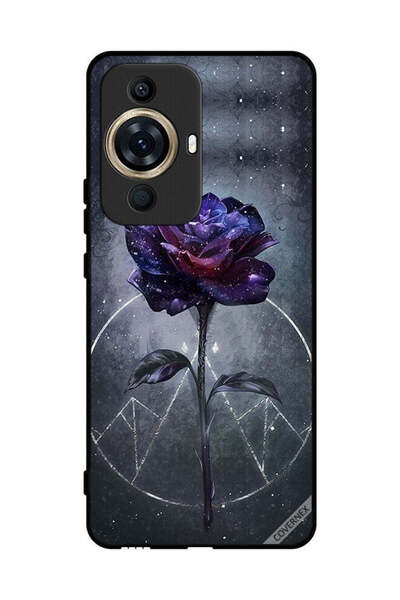 Covernex غطاء حماية لهاتف هواوي نوفا 11 برو - خلفية زهور داكنة