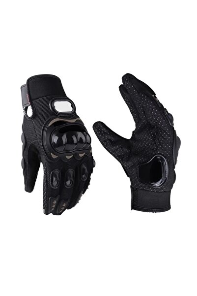 maetheus قفازات الدراجات النارية مع حماية لليد تعمل باللمس، قفازات طويلة سوداء للدراجات النارية