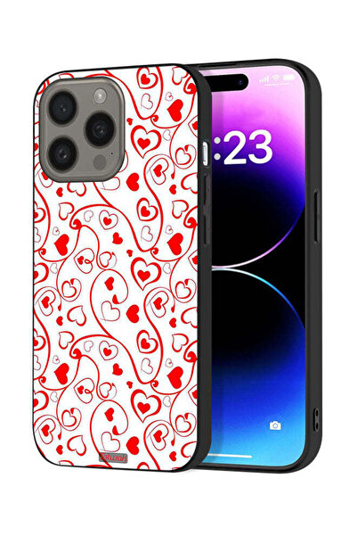 Tolwak غطاء حماية لجهاز Apple iPhone 15 Pro بنقشة قلوب