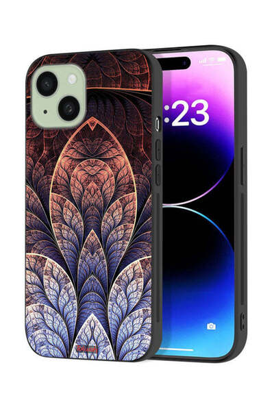 Tolwak غطاء حماية لجهاز Apple iPhone 15 Plus بتصميم زهور كسورية تجريدية