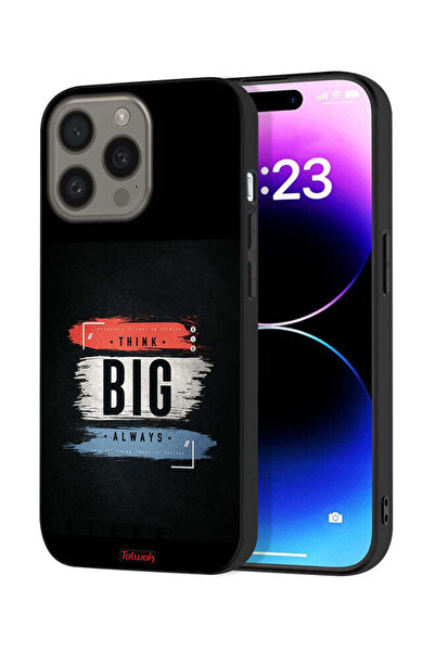 Tolwak غطاء حماية لجهاز Apple iPhone 15 Pro Max - فكر دائمًا بشكل كبير