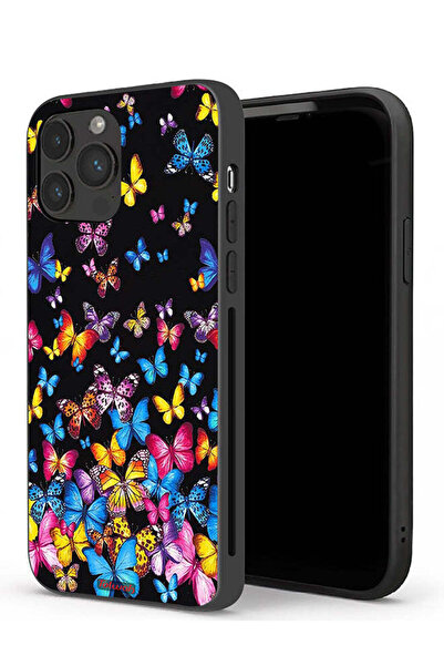 Tolwak غطاء حماية لجهاز Apple iPhone 13 Pro Max بنقشة فراشات ملونة