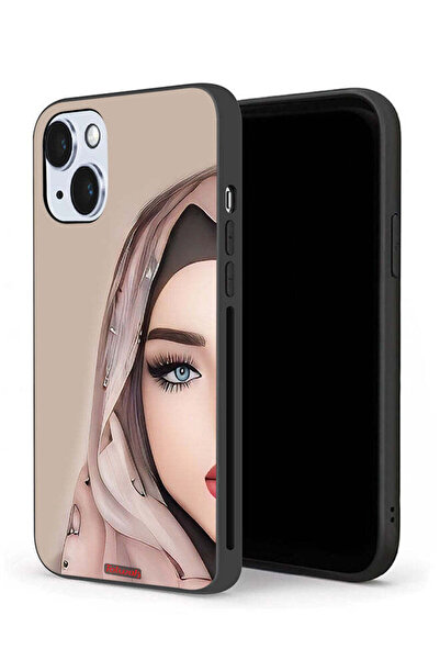 Tolwak جراب حماية لجهاز Apple iPhone 14 بتصميم فتاة نصف وجه