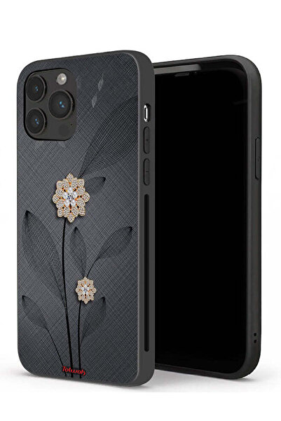 Tolwak جراب حماية لجهاز Apple iPhone 13 Pro بتصميم زهور ماسية