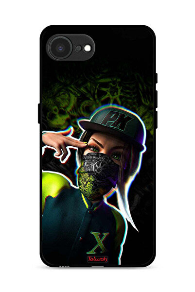 Tolwak غطاء حماية لجهاز Apple iPhone 16e بتصميم فن جمالي للفتيات