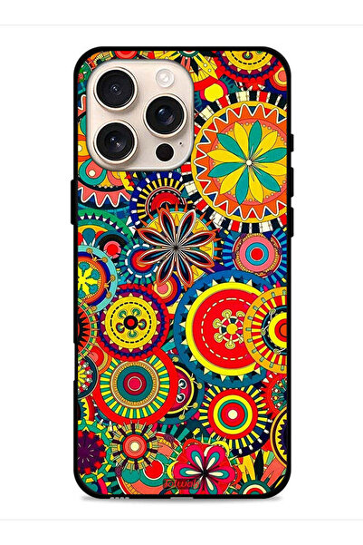 Tolwak غطاء حماية لجهاز Apple iPhone 16 Pro بنمط ماندالا ملون