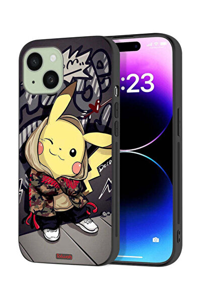 Tolwak Apple iPhone 15 Plus Protective Case Cover Pichku Art