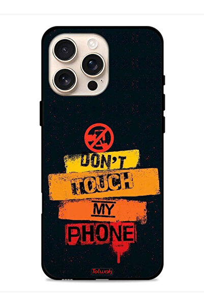 Tolwak غطاء حماية لجهاز Apple iPhone 16 Pro - لا تلمس هاتفي
