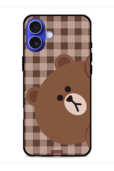 Tolwak غطاء حماية لجهاز Apple iPhone 16 Plus على شكل دب تيدي