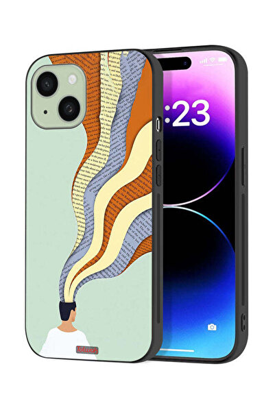 Tolwak Apple iPhone 15 Plus Protective Case Cover Data In Mind Art