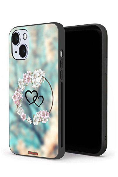 Tolwak جراب حماية لهاتف Apple iPhone 14 بتصميم قلوب في فن الخاتم