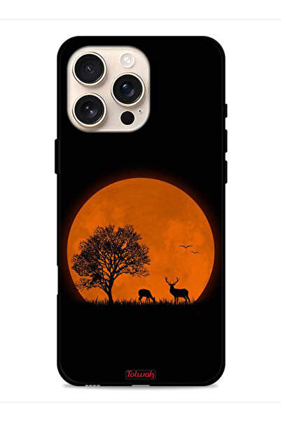 Tolwak غطاء حماية لجهاز Apple iPhone 16 Pro بتصميم فن القمر المسائي
