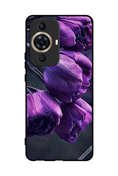 Covernex غطاء حماية لهاتف هواوي نوفا 11 برو - زهور داكنة