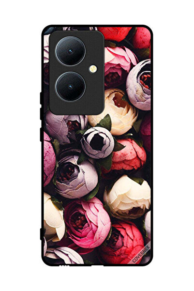Covernex Protective Case Cover For Vivo Y78+ 5G Dark Cone Roses
