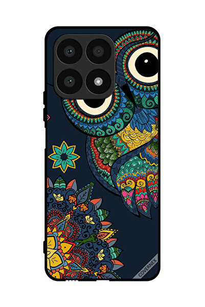 Covernex غطاء حماية لهاتف Honor X8a بتصميم بومة زهرية