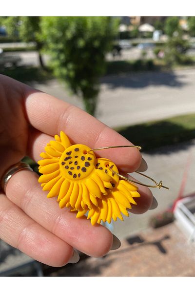 VIVINCA Handmade Polymer Clay Colorful Vibrant Lightweight Earrings - Vivinca Sunbli̇ss