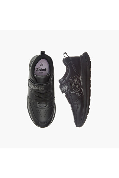 Disney أحذية مدرسية مطبوعة بخياطة مع إغلاق بخطاف وحلقة