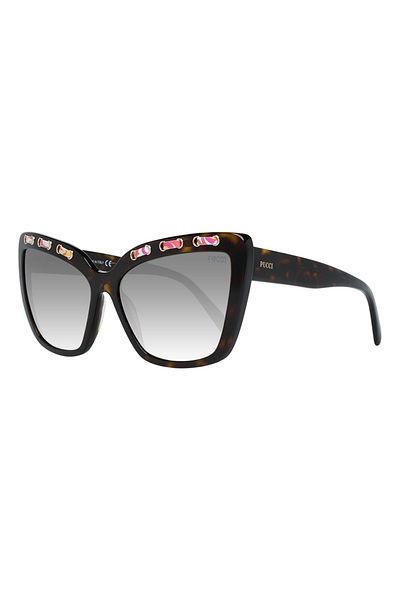 Emilio Pucci Cat-eye sunglasses with gradient lenses, Dark brown, 59-16-140