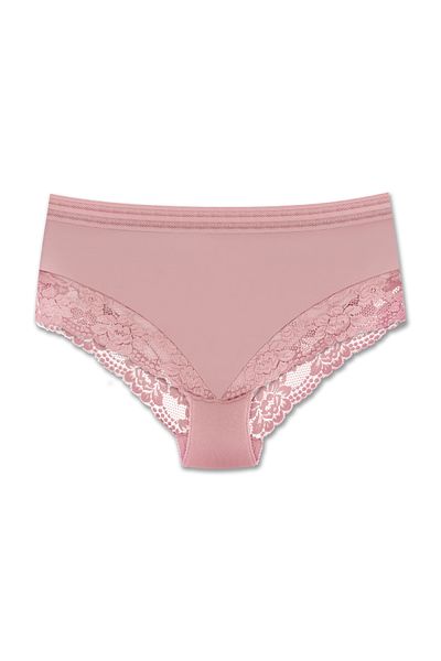 ZENA UNDERWEAR Tulle and Lace Detailed Elastic High Waist Plus Size Women's Panties